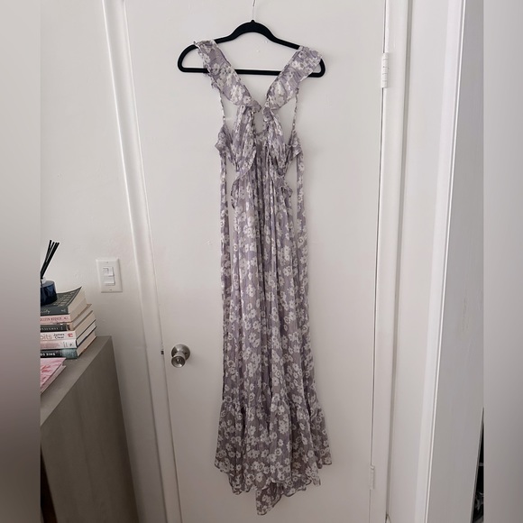 Sabina Musayev Lilac Floral Dress size small - Picture 4 of 4